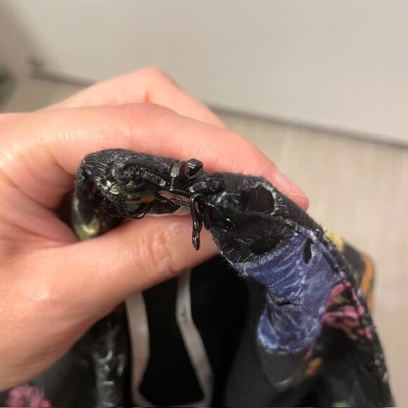 NWT Lulus Sweet At Heart Floral Embroidered Midi Skirt Black Small Eyelet - Picture 12 of 16